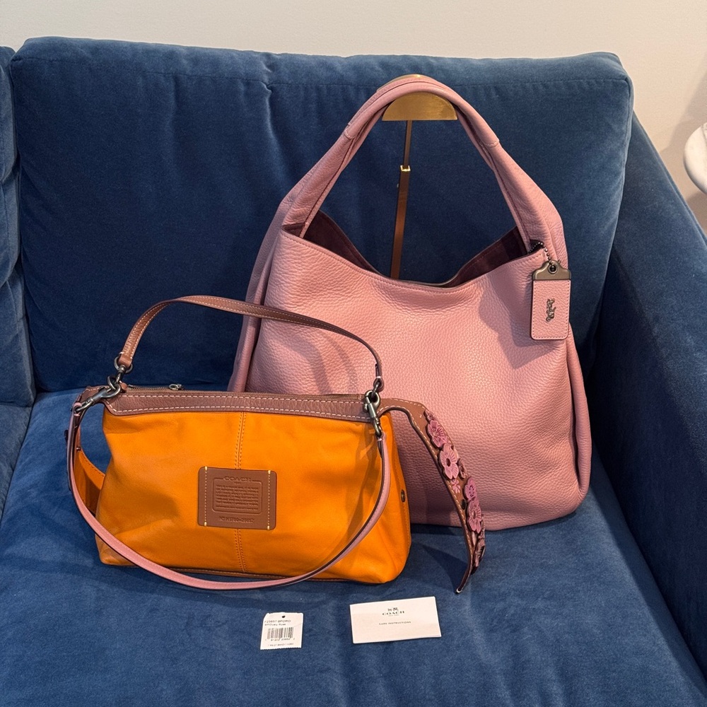 Rare Coach Bandit Hobo 39 With Tea‎ Rose